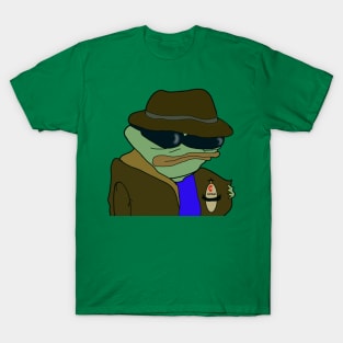 Drug Dealer Pepe with Copium T-Shirt